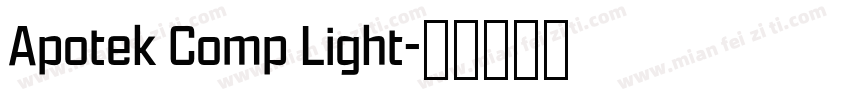 Apotek Comp Light字体转换